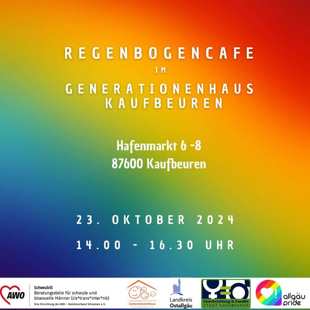 Premiere in Kaufbeuren: Erstes Regenbogen Café eröffnet im